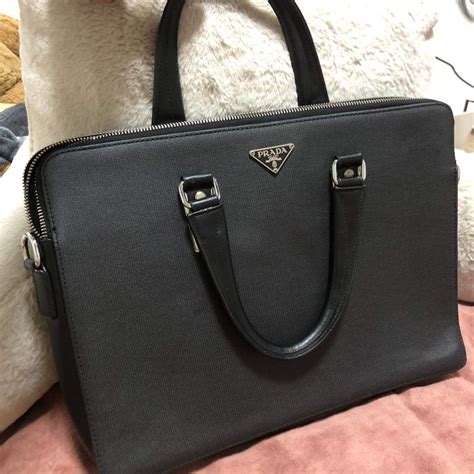 laptop sleeve prada|Prada laptop bag grey leather.